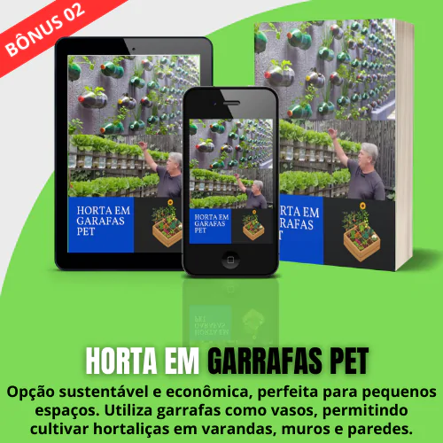 Bônus Horta em Garrafas PET